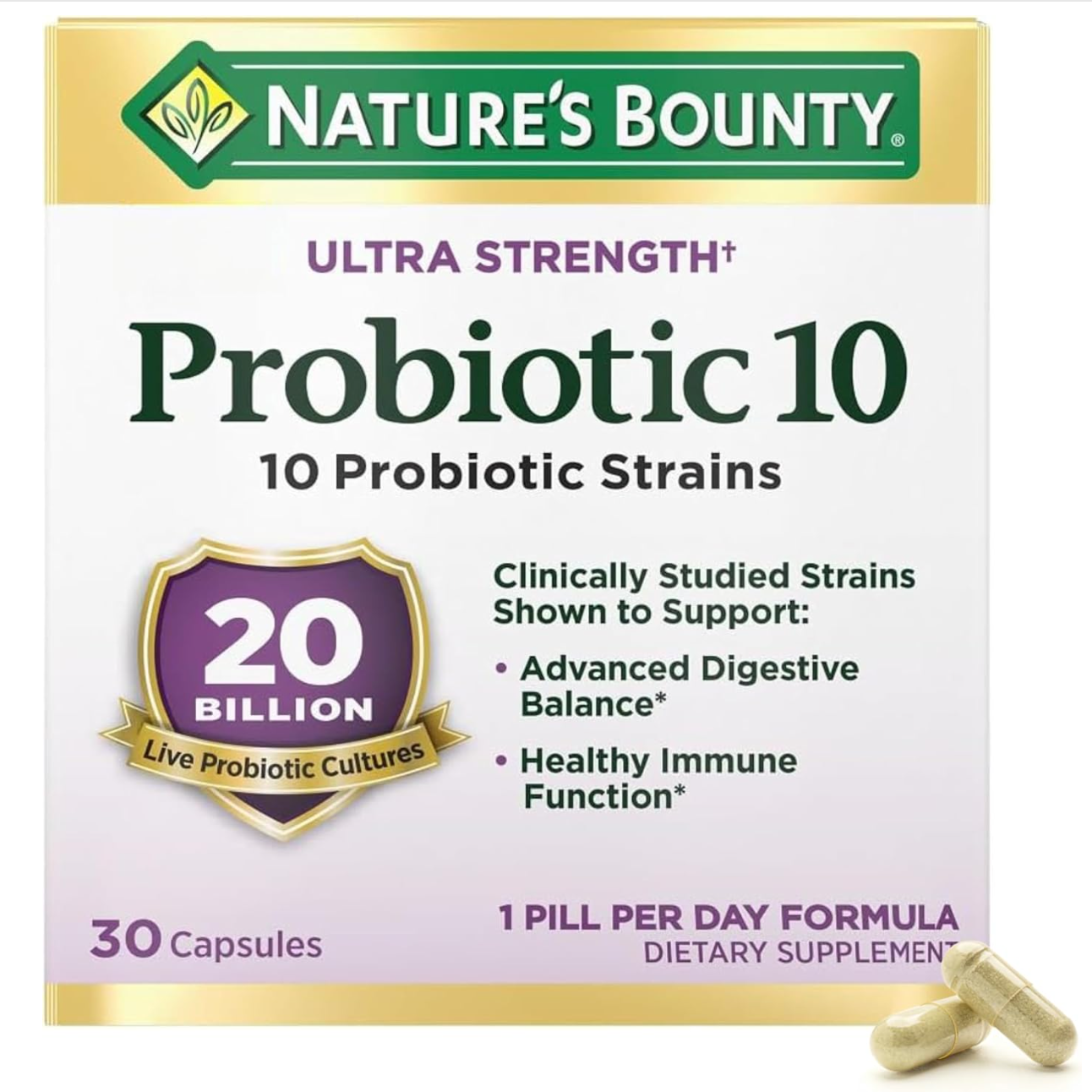 Nature's Bounty Probiotic 10 - NovaBoxa Nature's Bounty Probiotic 10